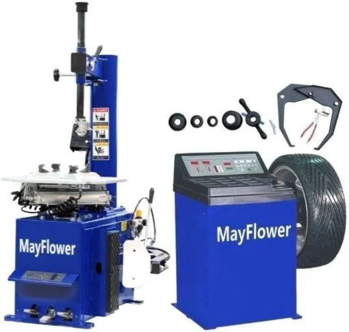 1-95.webp Mayflower 1.5 HP Tire Changer Wheel Changers Machine Combo Balancer Rim